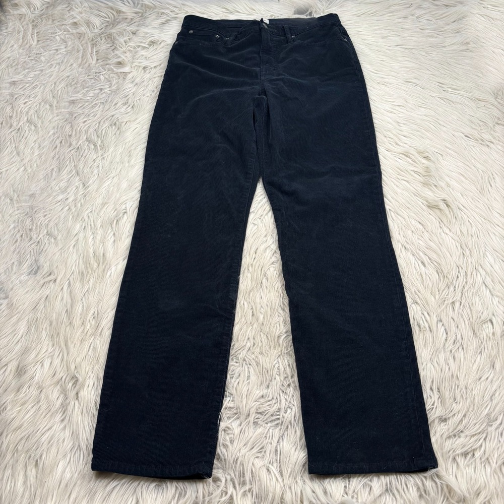 J.Crew Women's 30T TALL Black Vintage Straight Pants Retro Preppy‎ Cabincore